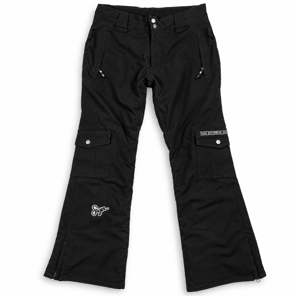 Saga Outerwear Snow Pants Mens Black Cargo Waterproof Ski Snowboard